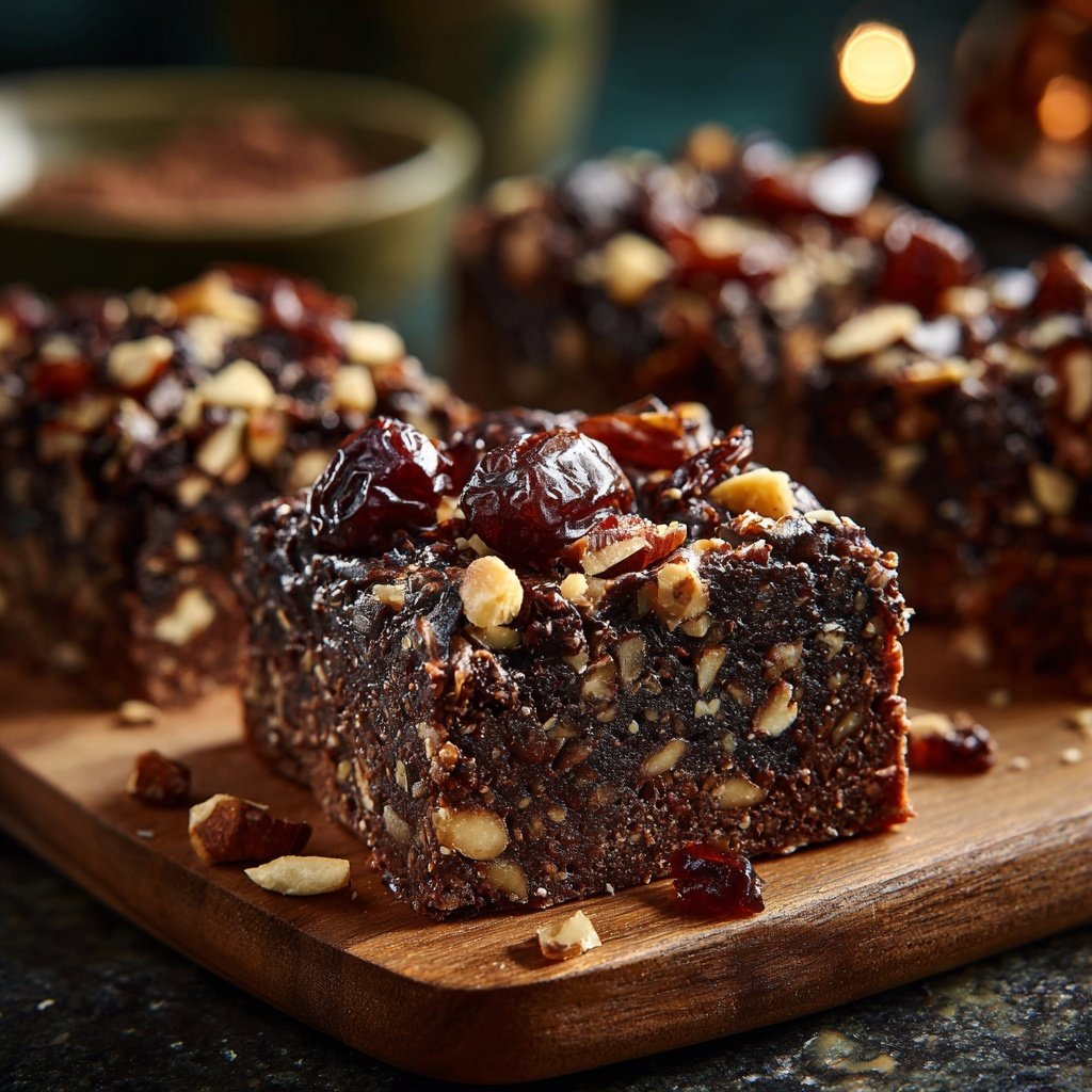 Chocolate Date Nut Squares