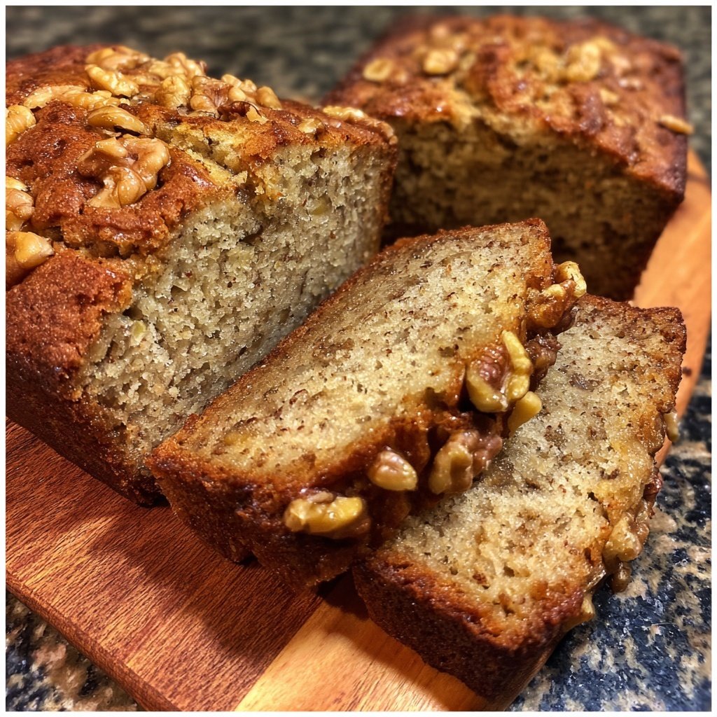 Banana Bread with Walnuts Recipe
