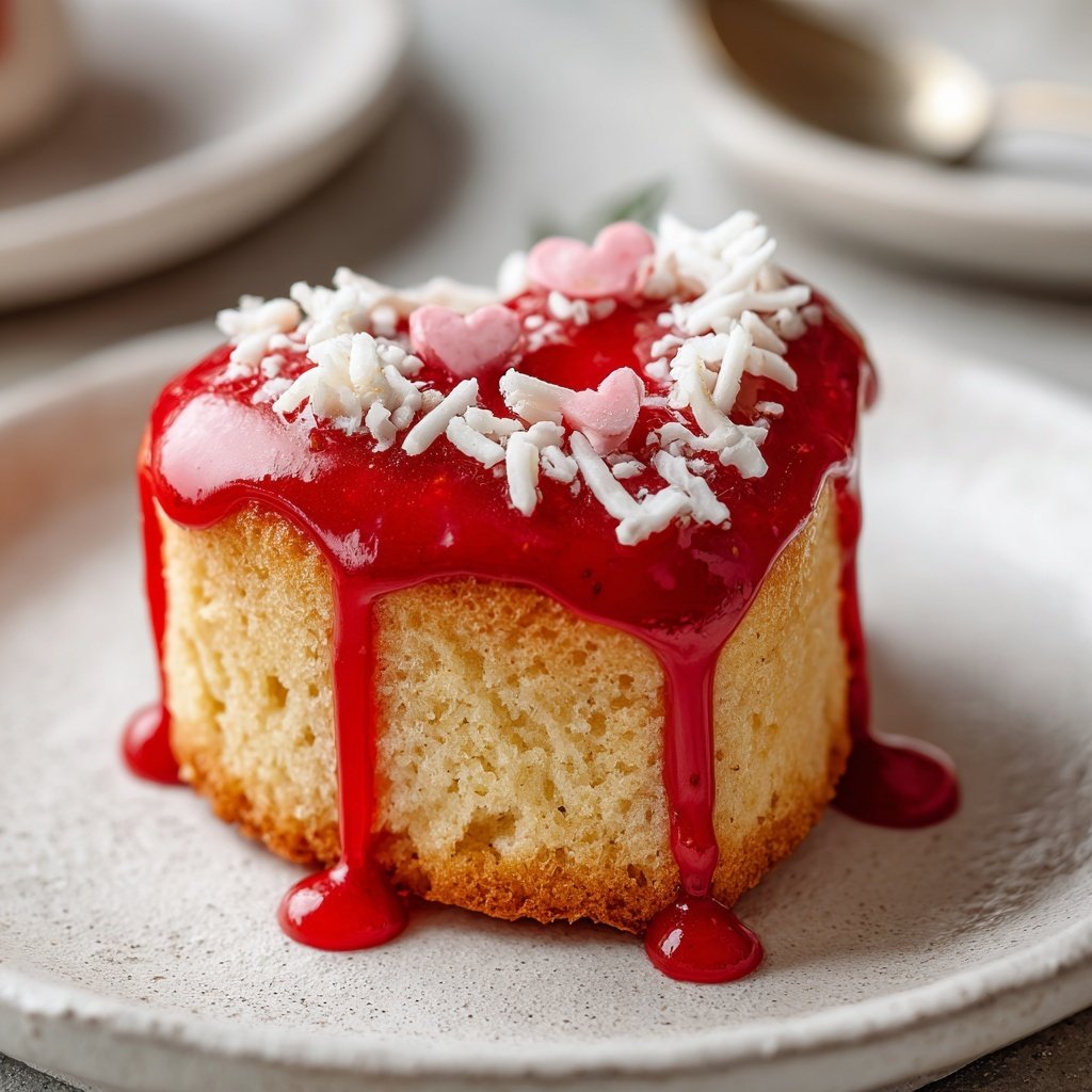 Mini Heart Cake for Valentines