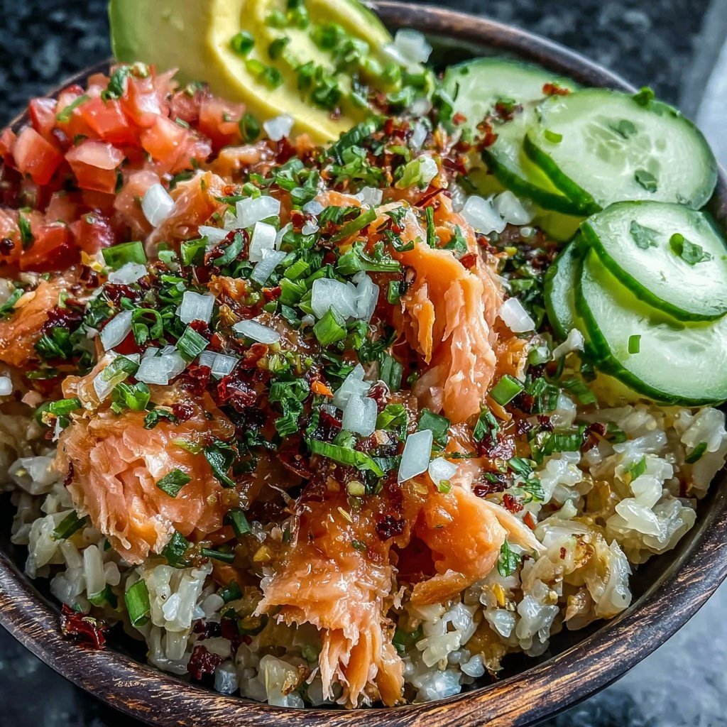 Easy Healthy Salmon Rice Bowl