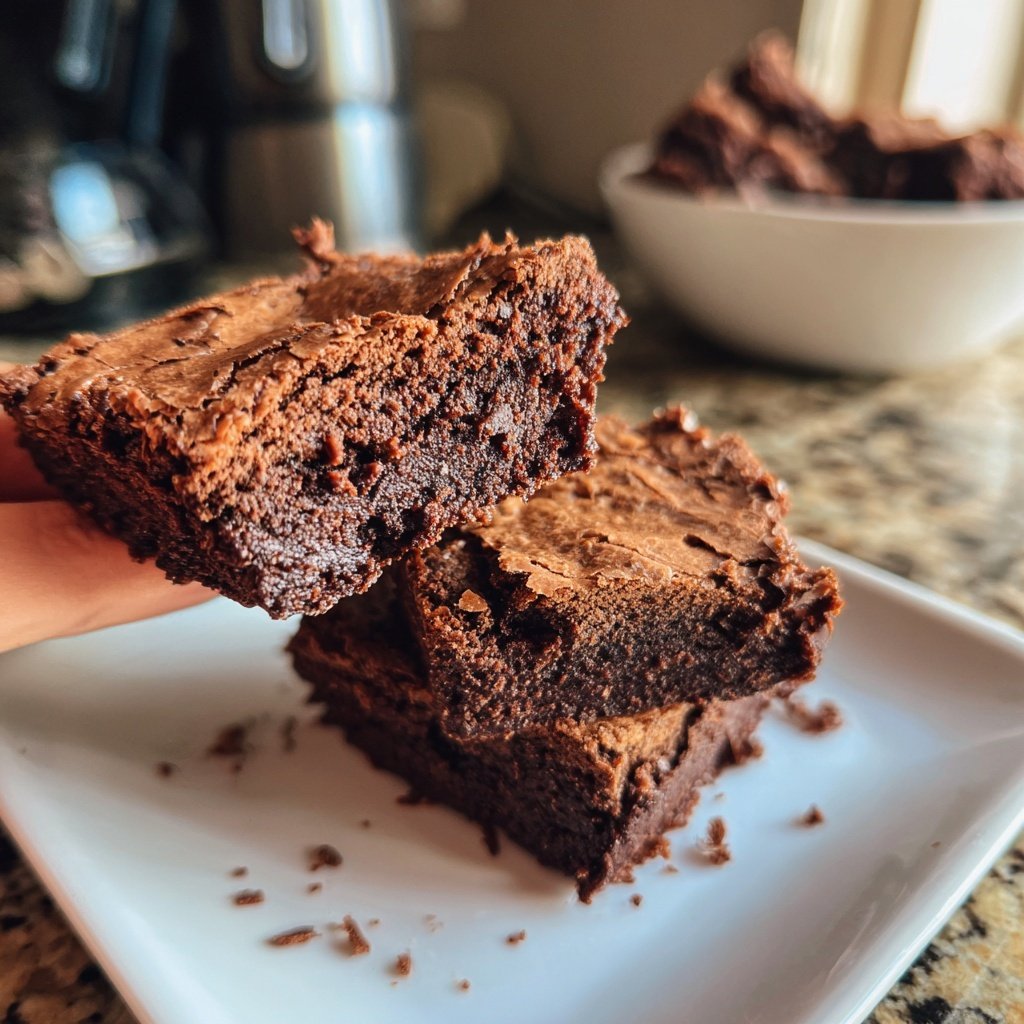 Cottage Cheese Brownies with Almond Butter