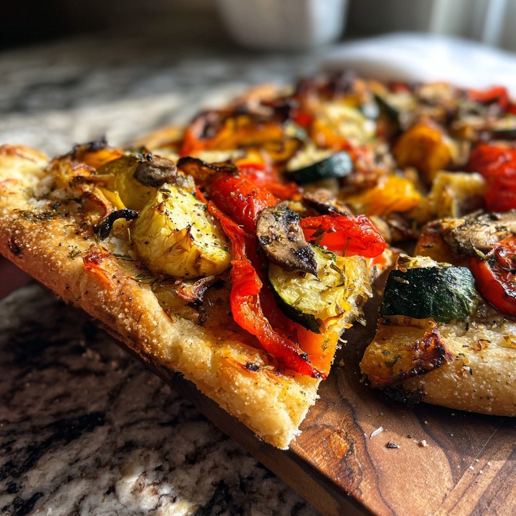 Super Bowl Party Food Roasted Veggie Flatbread