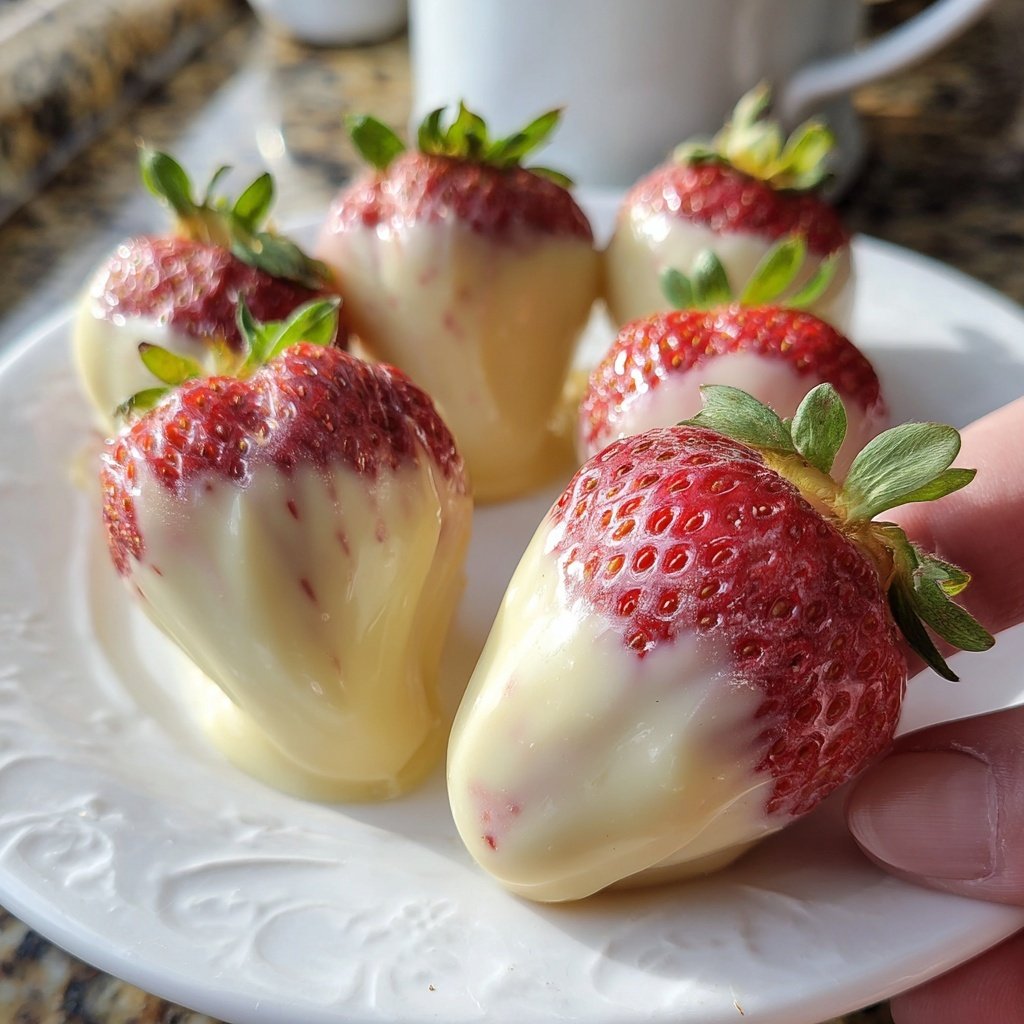 White Chocolate Strawberries