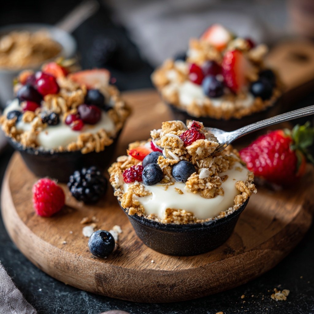 Healthy Yogurt Granola Snack Cups
