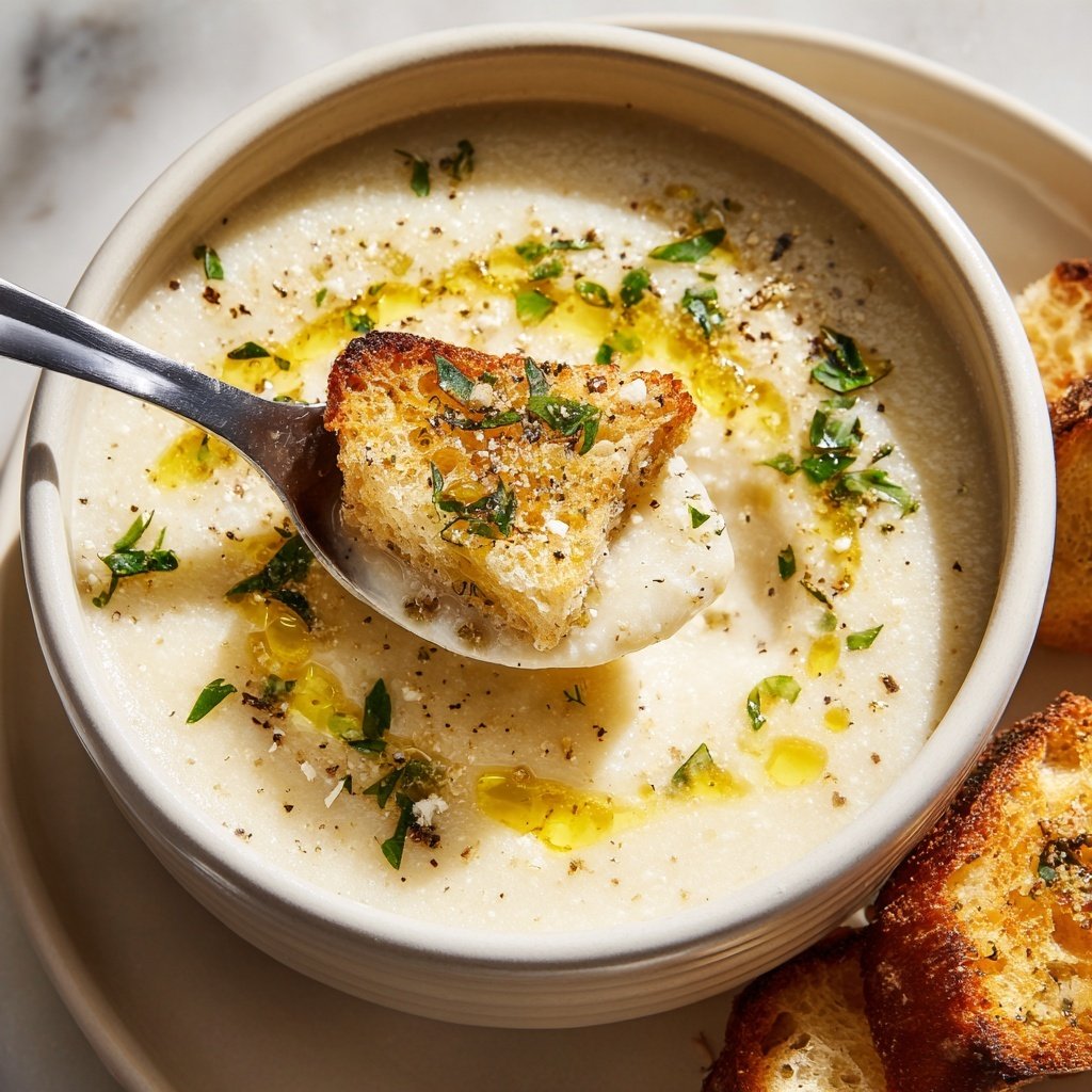 Creamy Lemon White Bean Soup