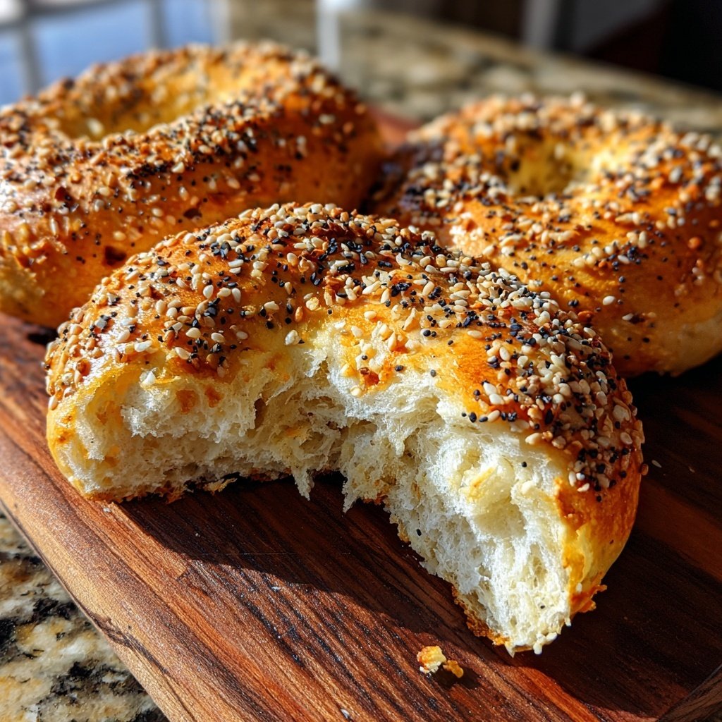 Greek Yogurt Bagels Baked