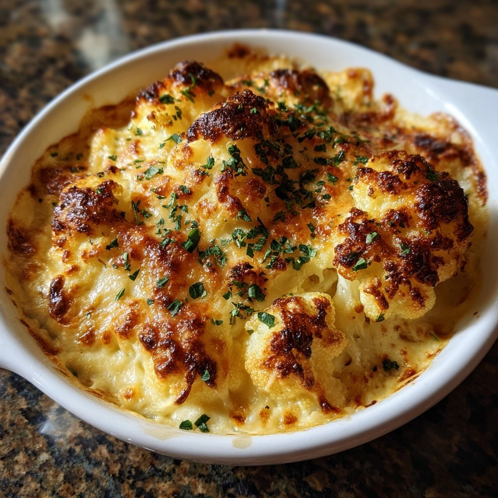 Sunday Roasted Cauliflower Gratin