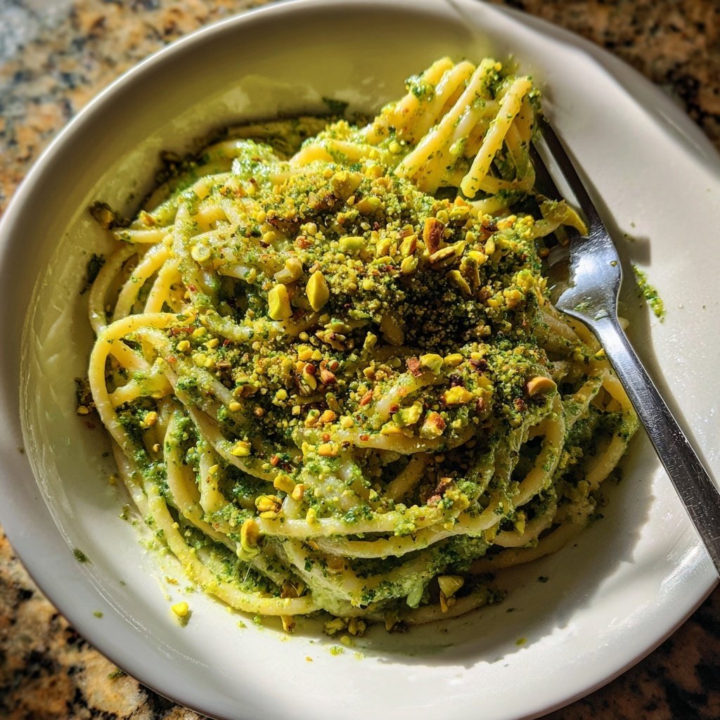 Pasta with Pistachio Cream