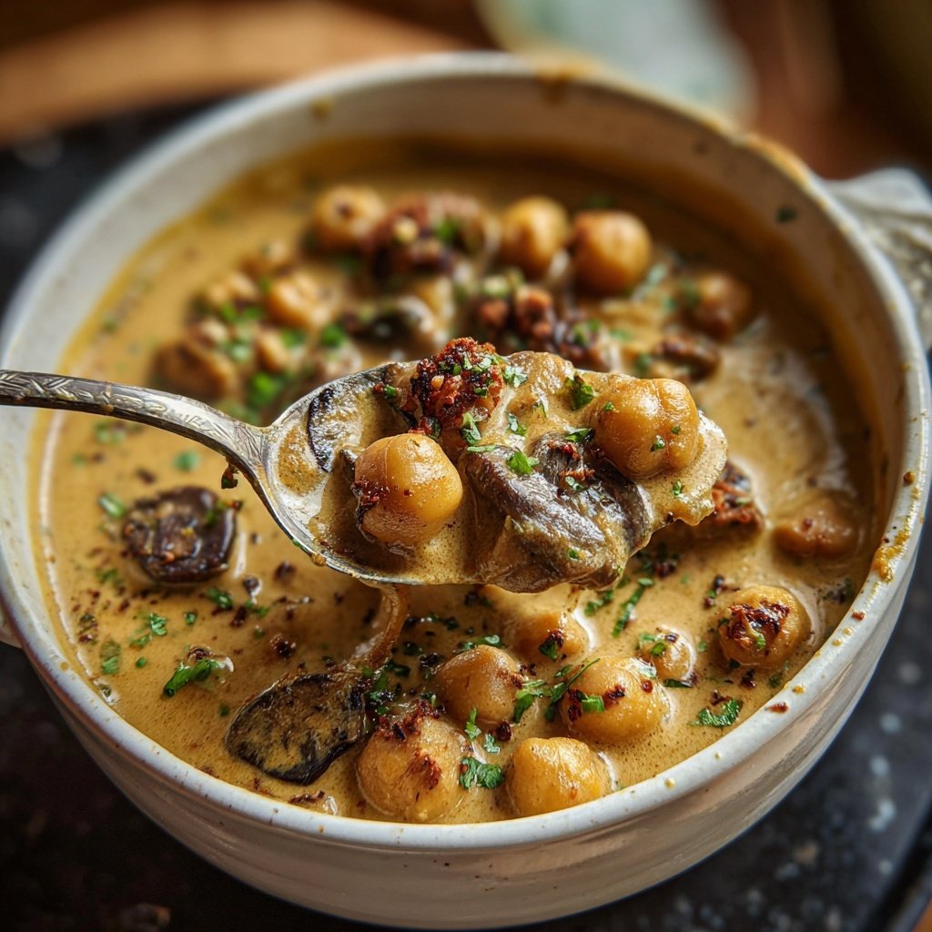 Creamy Mushroom Chickpea Curry