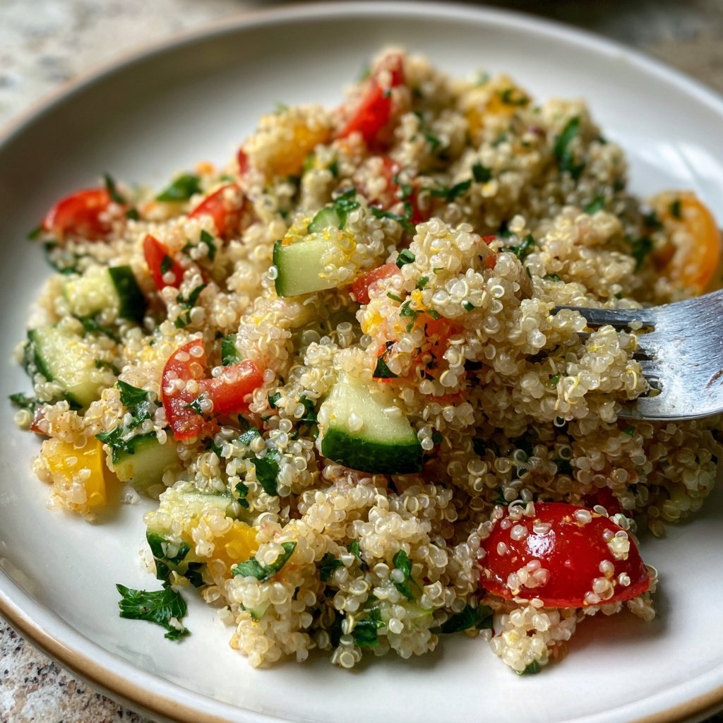 Easy Quinoa Salad Lunch