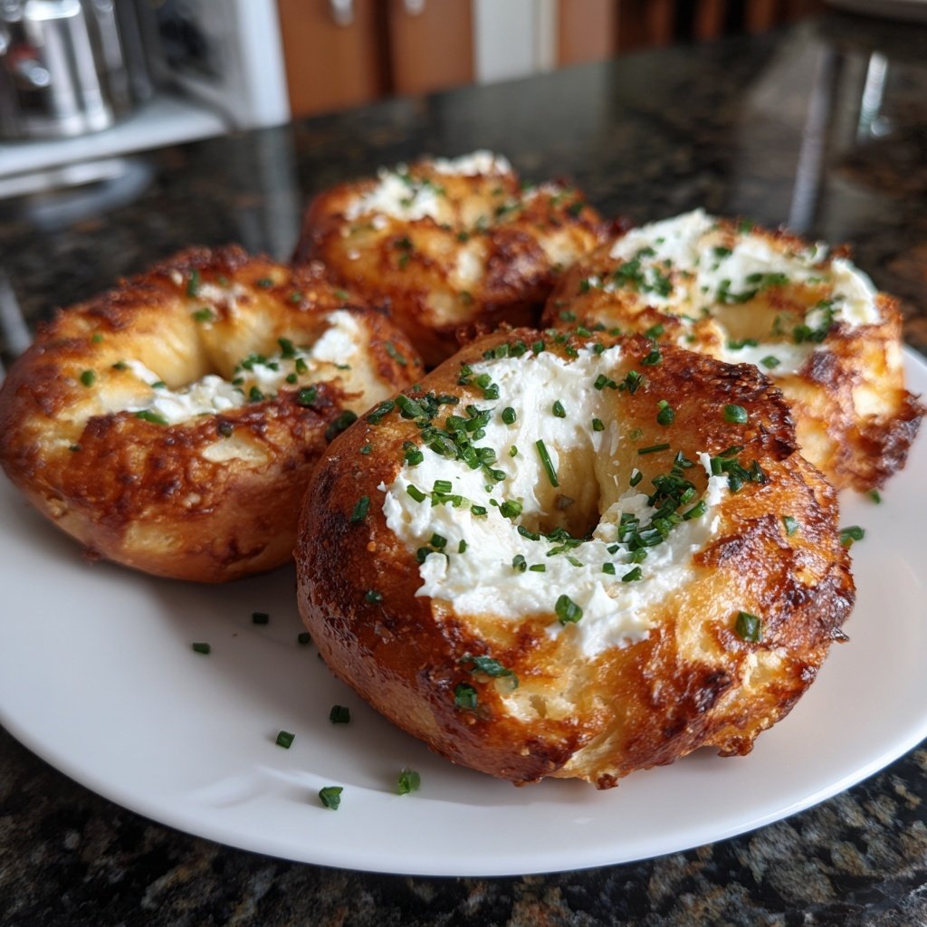 Air Fryer Yogurt Bagels