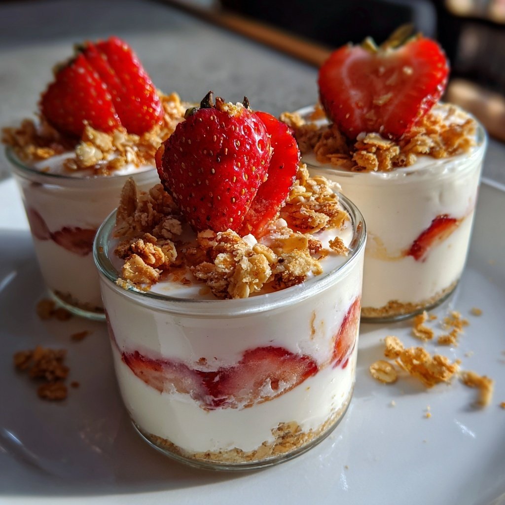 Strawberry Yogurt Breakfast Cups