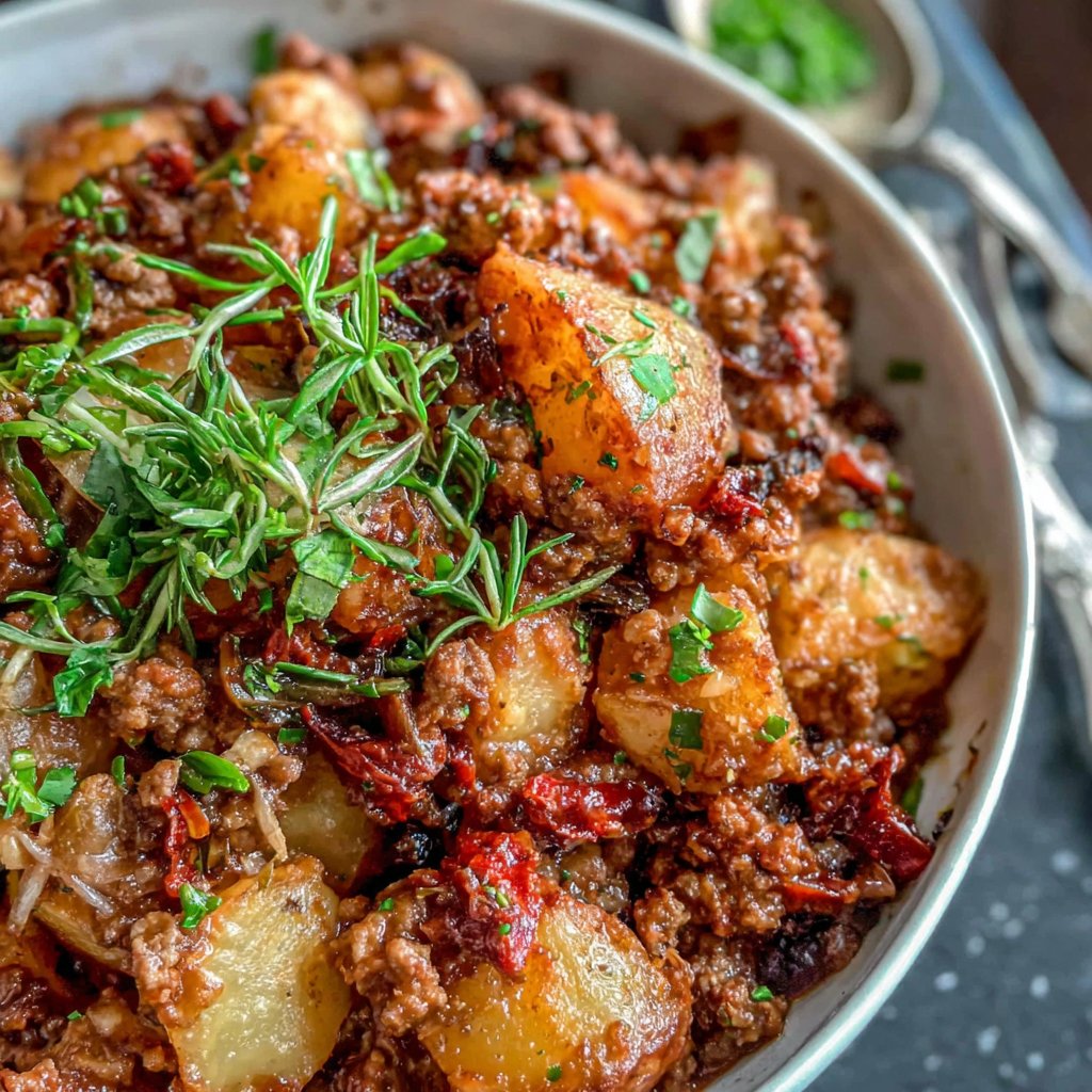 One Pot Ground Beef And Potatoes
